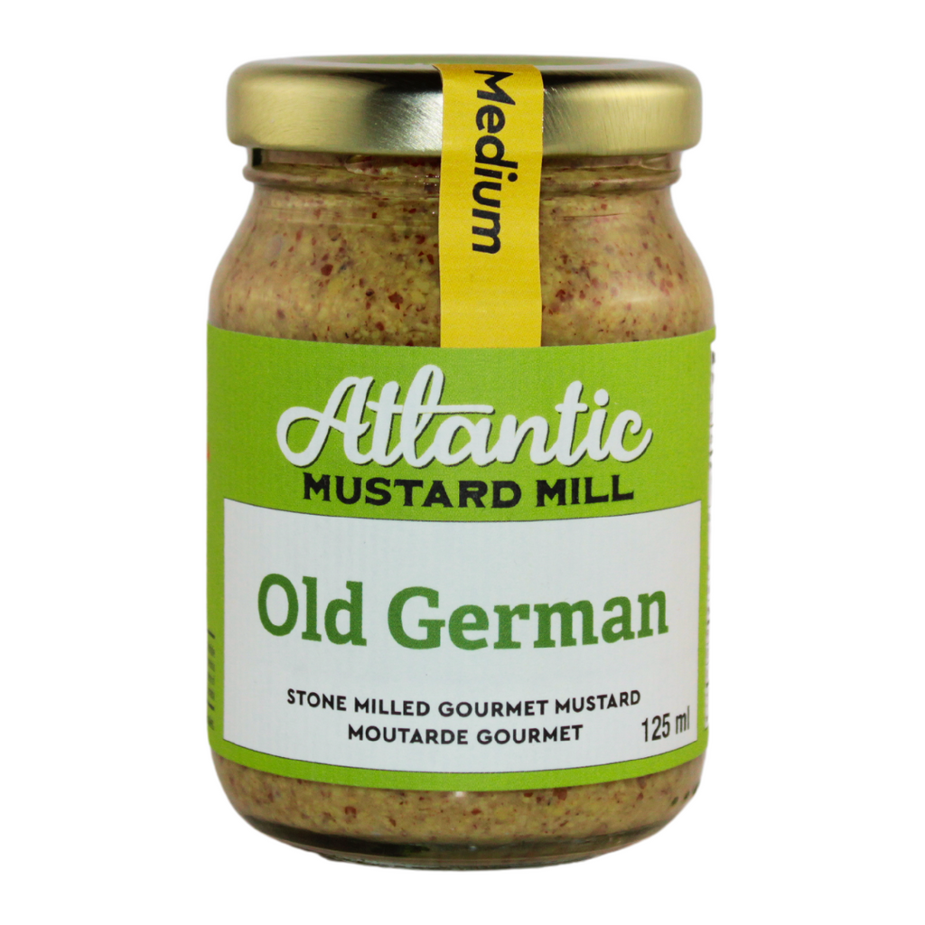A jar of mustard with cinnamon