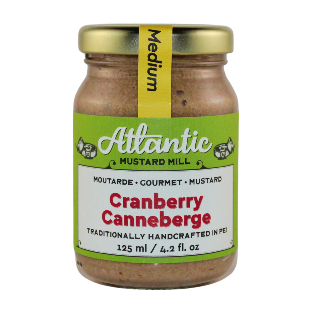 A jar of Cranberry mustard