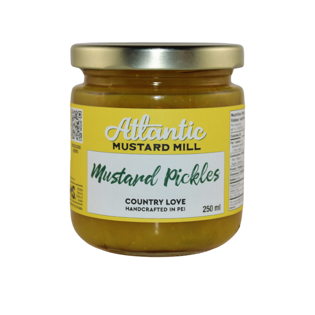 A jar of Mustard pickles