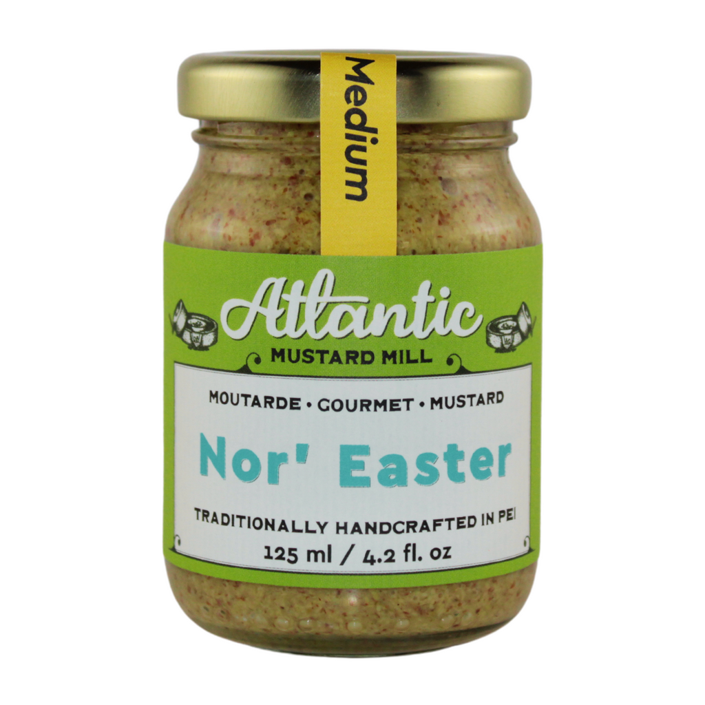 A jar with Nor Easter mustard