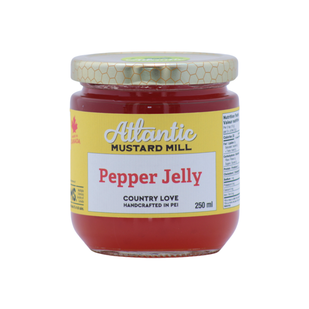 A jar of regular red Pepper Jelly
