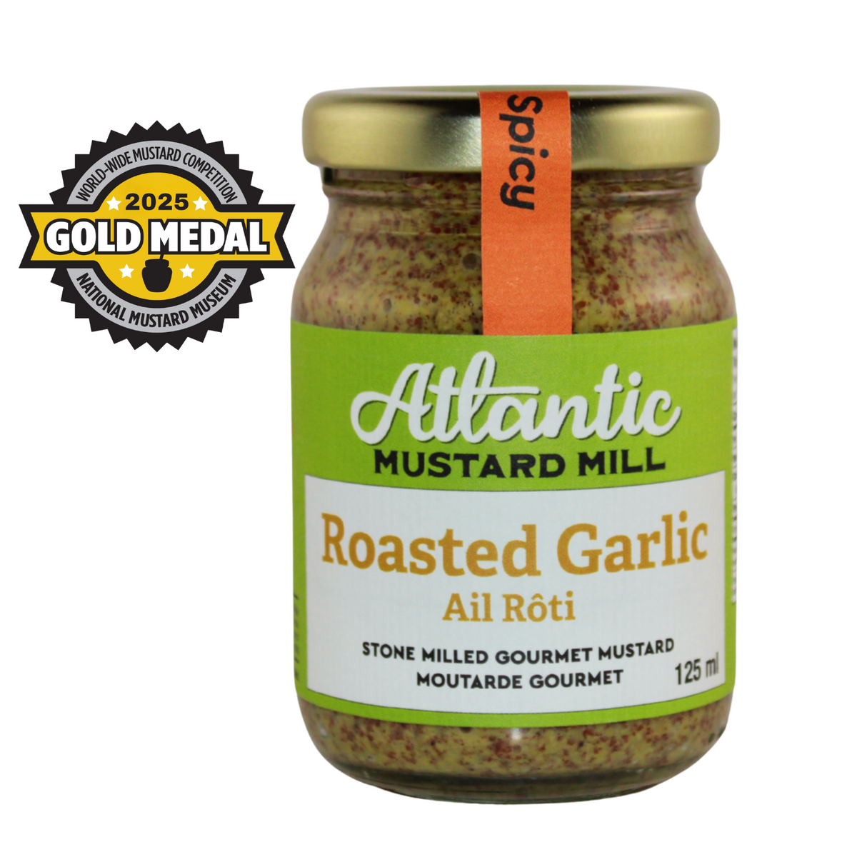 Roasted Garlic Mustard - Atlantic Mustard Mill
