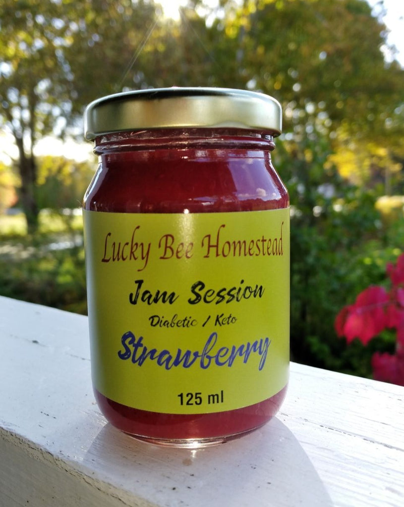 Strawberry Jam - Diabetic/Keto - Lucky Bee Homestead